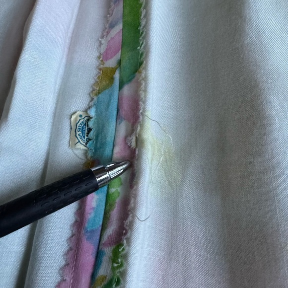 Vintage Guenter Richard Floral Watercolors Chiffon Gown - Picture 10 of 17